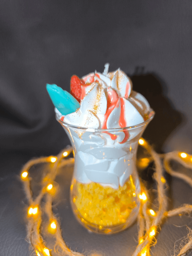 Bougie gourmande fraise 